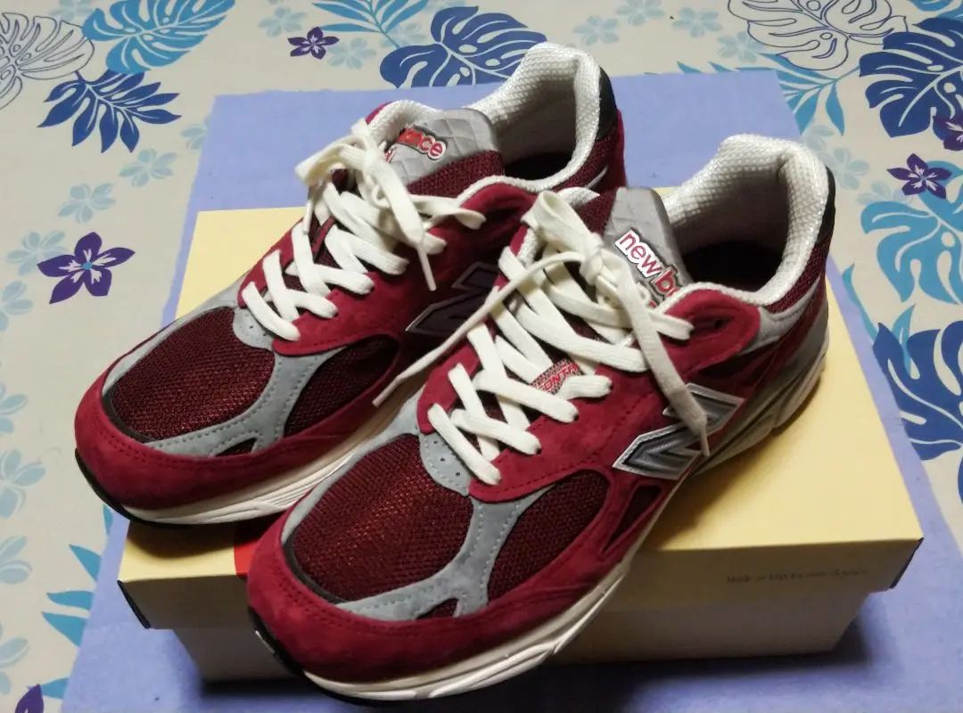 靴 New Balance M990TF3 29cm NEW BALANCE◇990V3 レッド/27.5cm/M990TF3/スウェード