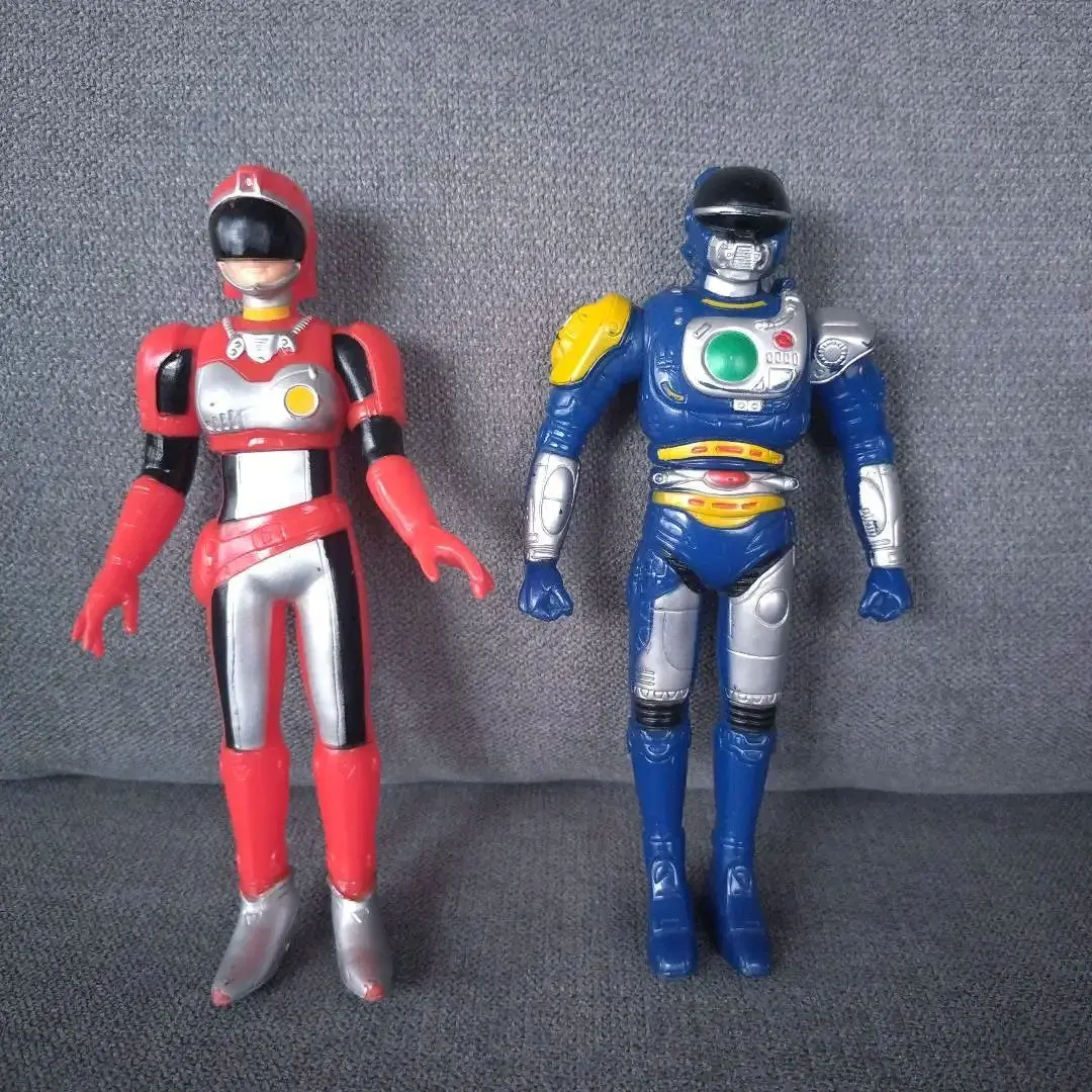 BANDAI - 昭和レトロ　骨董品　特救指令　ソルブレイン隊員　ソルジャンヌ　16cm　ソフビ BANDAI - 昭和レトロ 骨董品 特救指令 ソルブレイン隊員 ソル