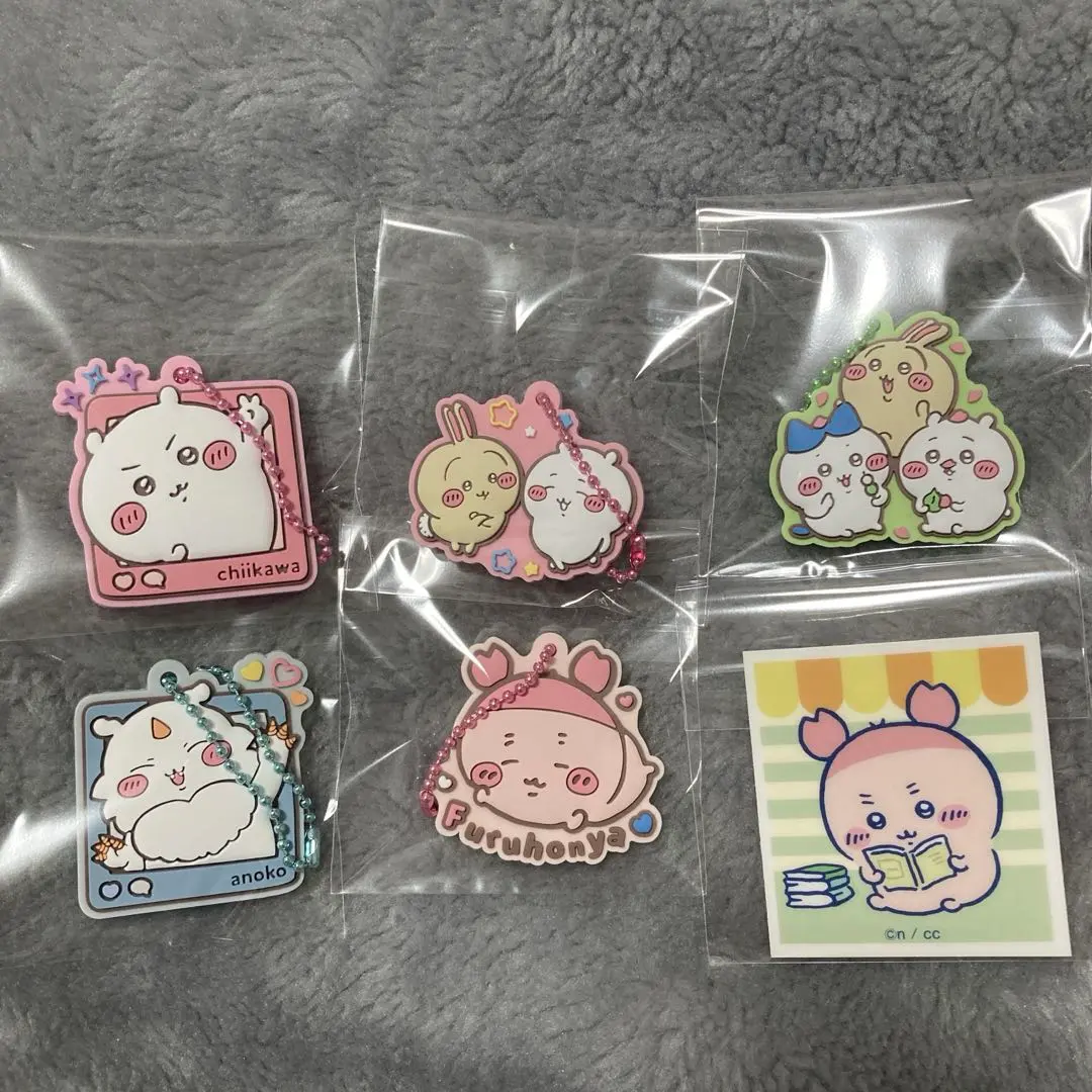 Thumbnail of Chikawa Puffy Rubber Mascot Gummi 5-piece set ✩ with bonus