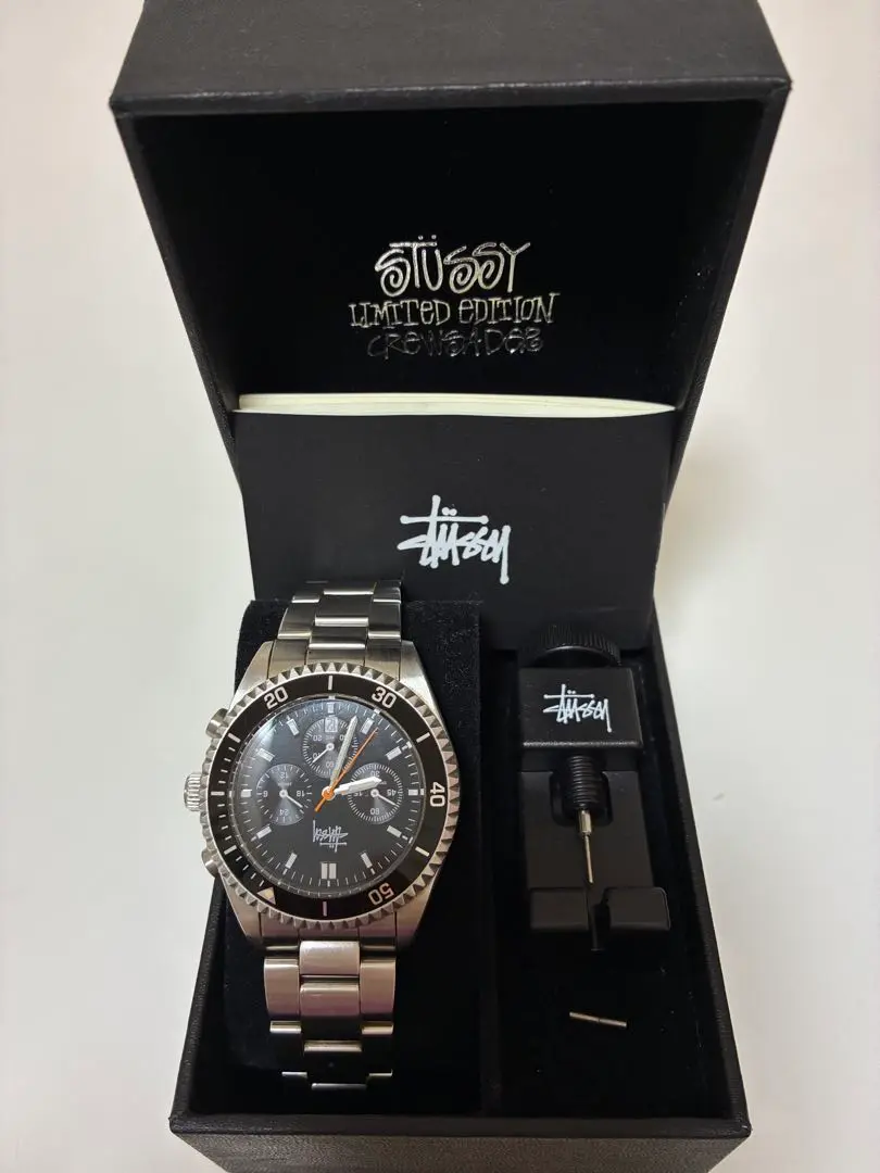 【ジャンク品】STUSSY◼️クロノグラフ◼️腕時計◼️LIMITEDEDT◼️CREW 2025年最新】クロノグラフ stussyの人気アイテム - メルカリ