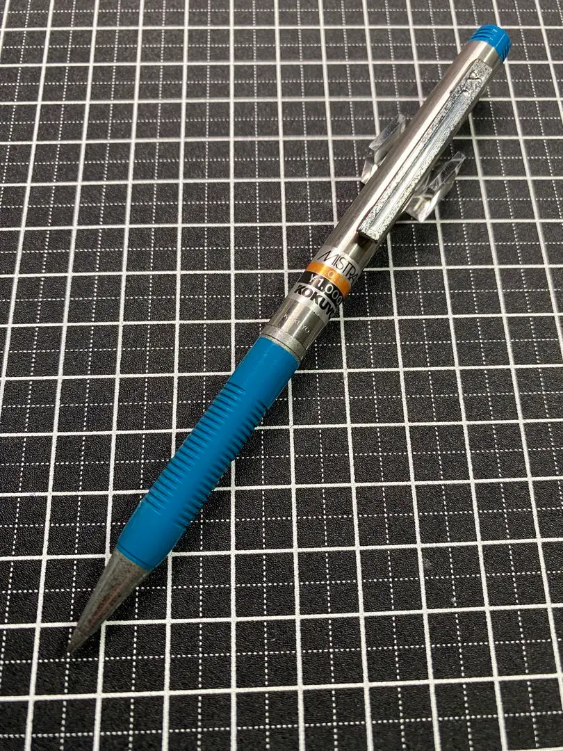 コクヨ　MISTRAL　PS-4 格子柄シルバー　ボディノック式シャープ　廃盤品 m48514903598_1.jpg?1750949177