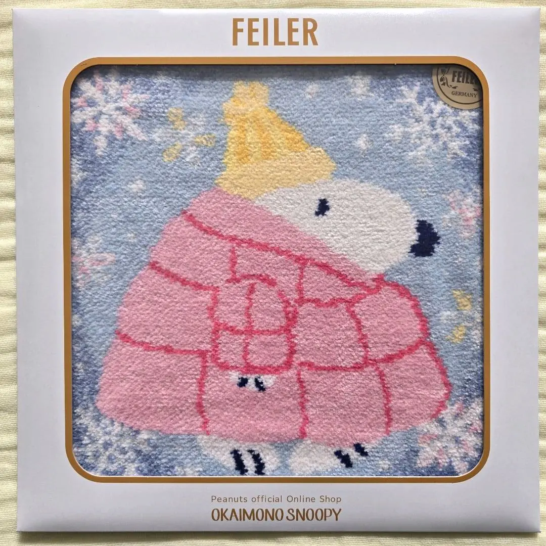 スヌーピー フェイラー FEILER 巾着 トゥインクルスノー おかいものSNOOPY限定 FEILER巾着 トゥインクルスノー