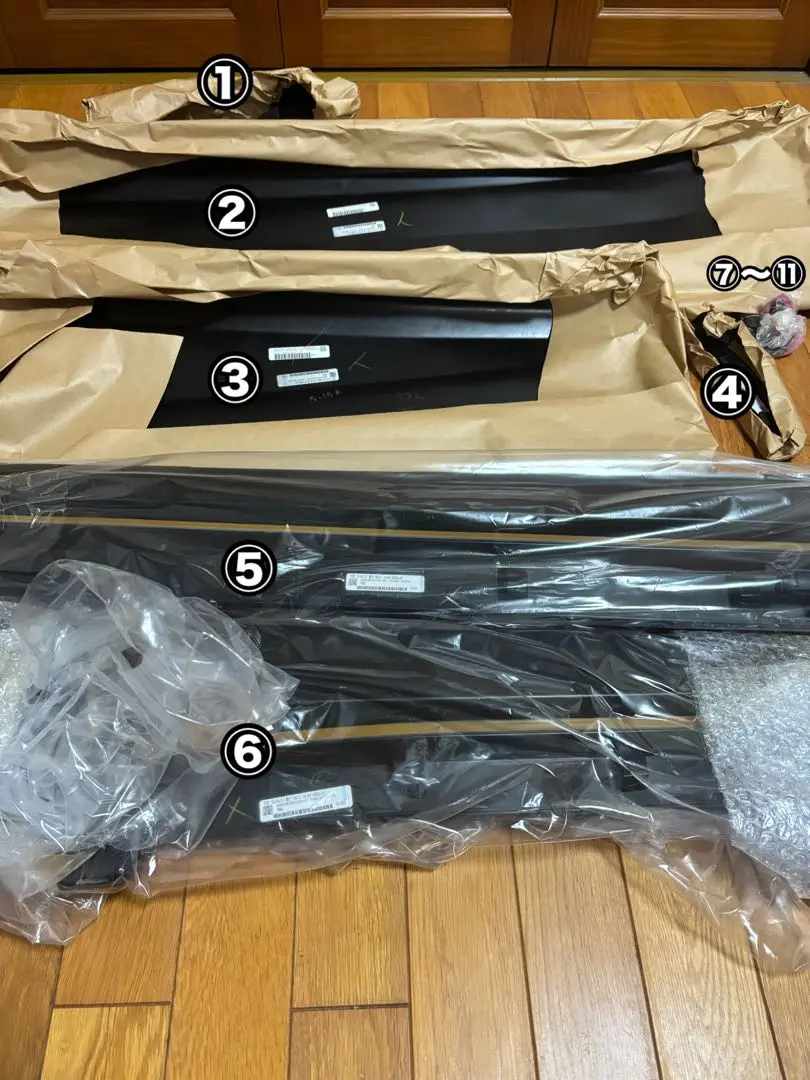 ナ*ン様 カローラクロス モデリスタ サイドスカート（運転席側一式）新品未使用品 モデリスタカローラクロスサイドスカート