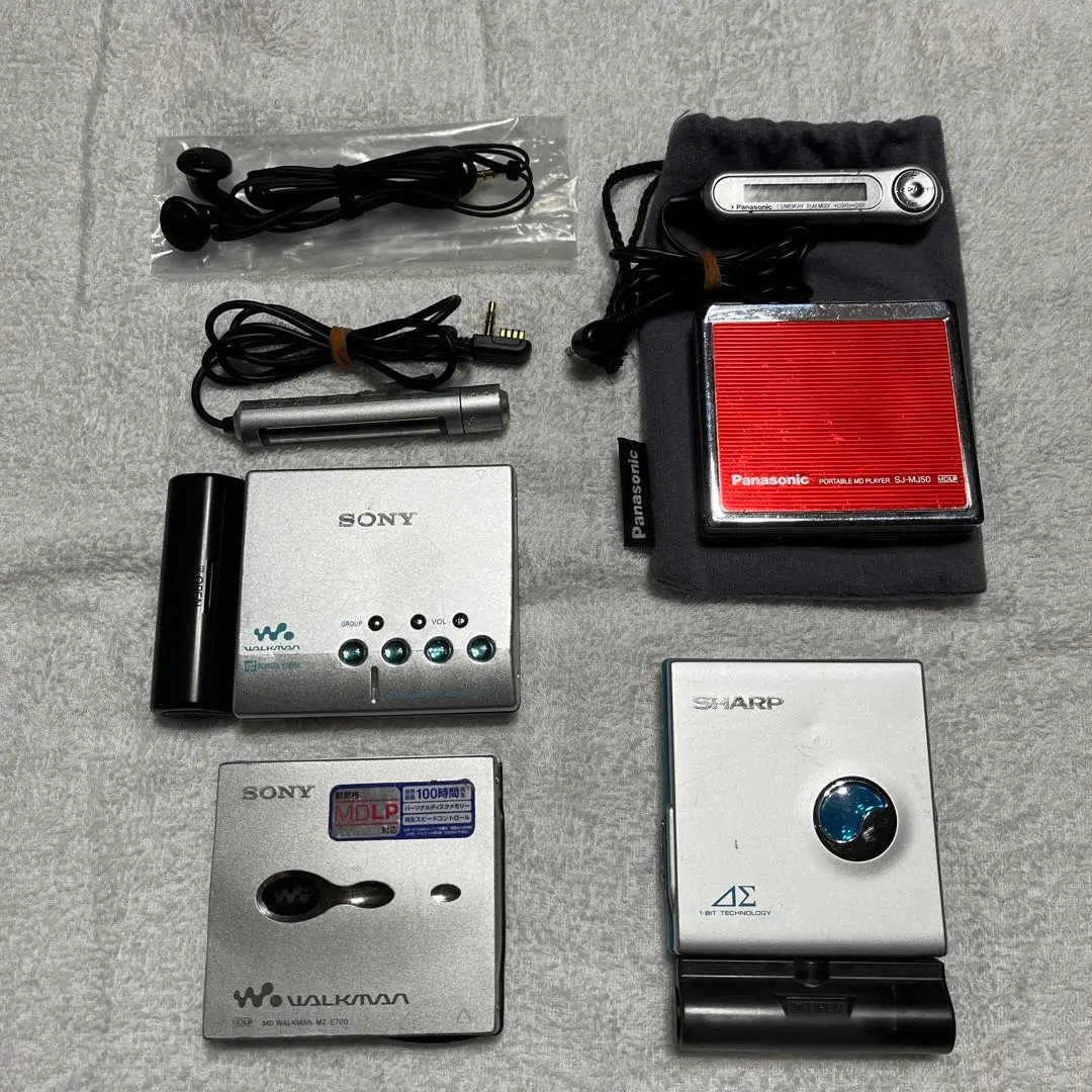2025春の新作 SONY SHARP 5点まとめ DS33-P E520 MZ-910 MD ラジオ・コンポ
