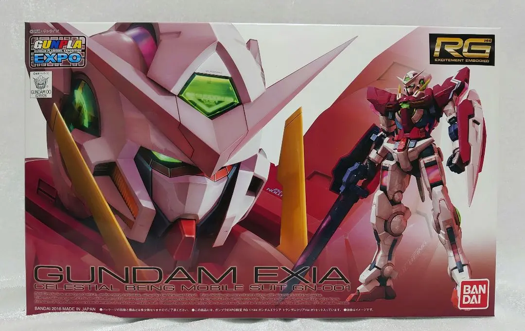 RG 1/144 ガンダムエクシア トランザムクリアVer. ガンプラEXPO Amazon | バンダイ(BANDAI) 【イベント限定】RG 1/144 ガンダム
