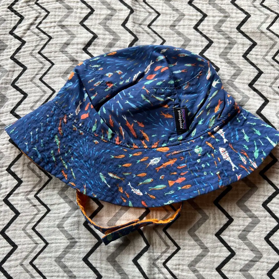 Thumbnail of Patagonia Baby Hat 12M Blue Orange Pattern