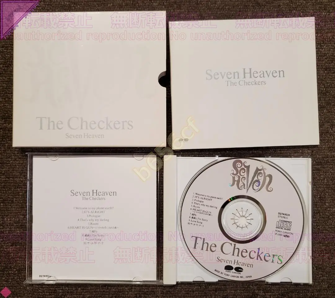 希少盤　チェッカーズ　Seven Heaven　シュリンク付き　レコード　LP 89年希少レコード】チェッカーズ / Seven Heven【レコード