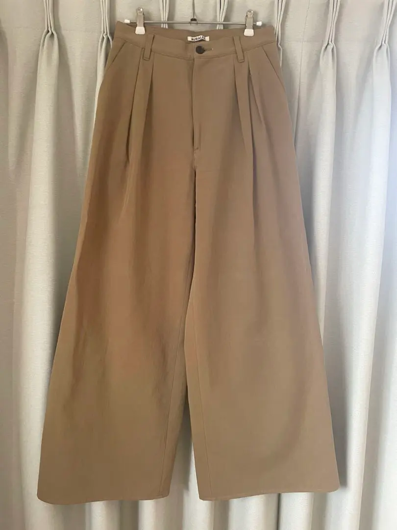AURALEEオーラリー ワイドパンツ コットンキャメル チノパン ハイウエスト 楽天市場】AURALEE オーラリー 23AW WASHED HEAVY CHINO WIDE
