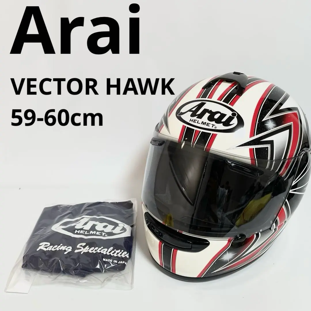 ＼全品10%+1000円★2/27(木)限定／ Arai アライ VECTOR 2 HAWK Helmet フルフェイス ヘルメット レーシング  ツーリングにも オンロード 日本未発売モデル 街乗り