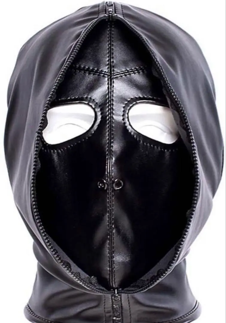 黒 合皮　全頭マスク Amazon.co.jp: Rubber Bunny RB16メッシュ付きラバー全頭マスク
