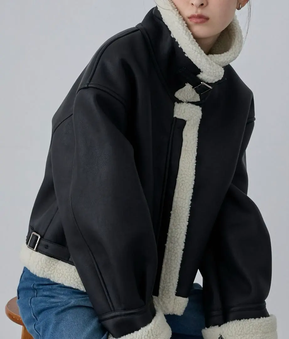 紐奴 ムートンジャケット 的縮圖