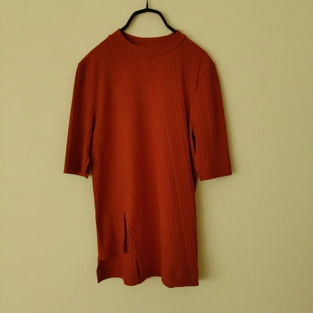 Thumbnail of Style Mixer High Neck Rib Knit Pullover with Slit