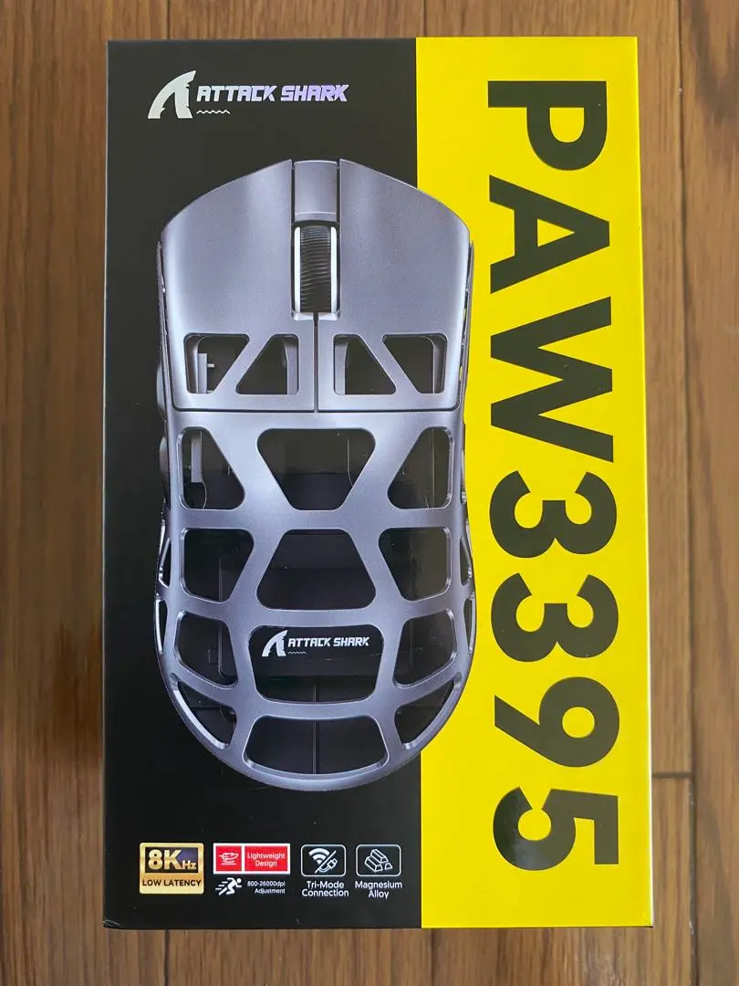 新品未使用 ATTACK SHARK R3 シルバー PAW3395 Amazon | ATTACK SHARK R3 ゲーミングマウス マグネシウム合金