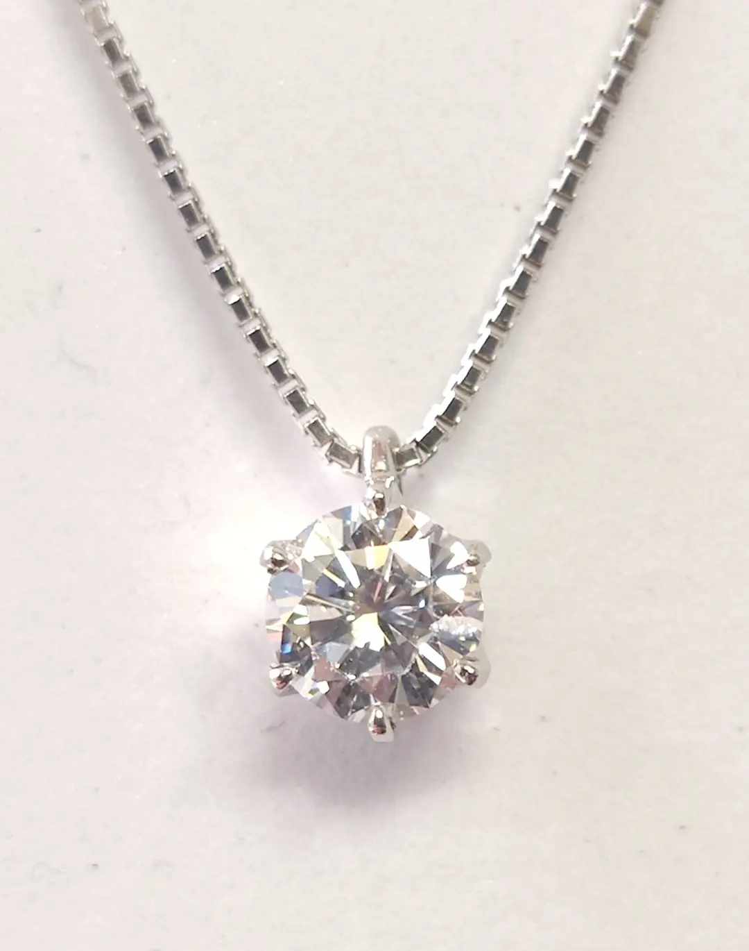 Thumbnail of ◆New◆ Pt Diamond Petite Necklace 0.528ct with Appraisal Report