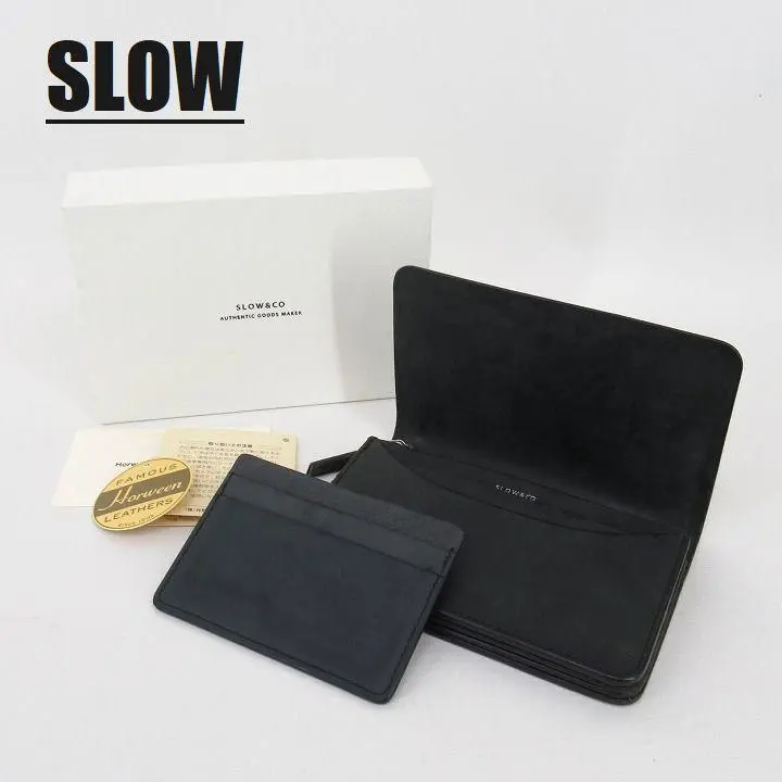 【美品】SLOW&CO cordovanshort wallet ブラック財布 Cordovan L Zip Wallet - Cordovan - –Timeless Leather Designs