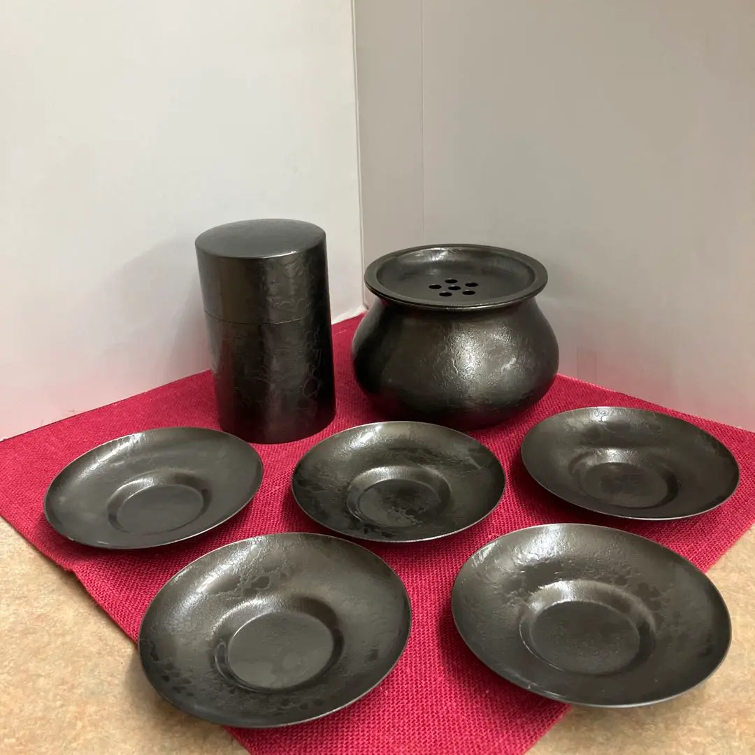 銅製 茶筒 瑞正❣️茶さじのオマケ付❣️高岡銅器 ブロンズ 充実の品 銅製 ブロンズ 瑞正❣️茶さじのオマケ付❣️高岡銅器
