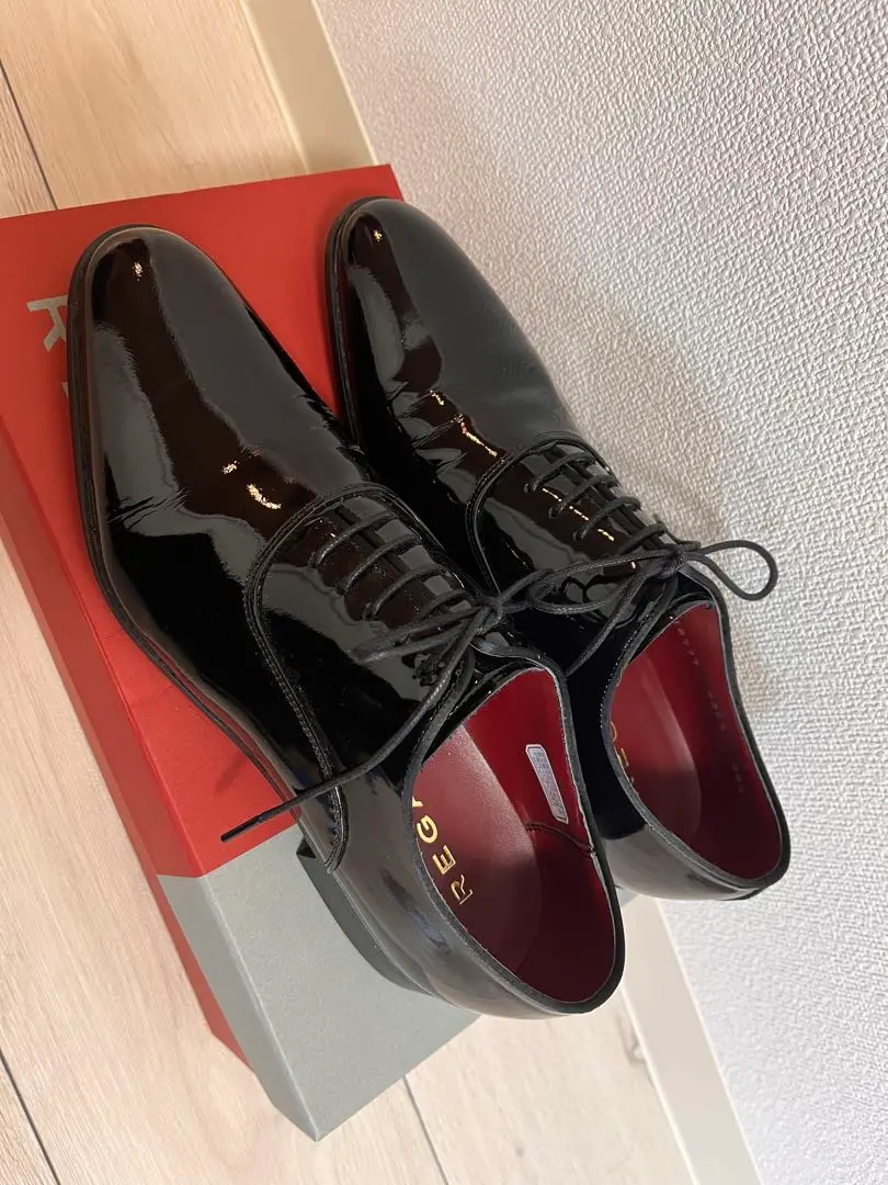 【美品】REGALリーガル 426R　エナメル　ブラック　　26.5 楽天市場】【公式】 REGAL 426R プレーントウ エナメルブラック