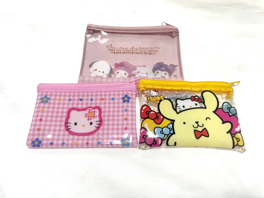 Thumbnail of Sanrio Pompompurin Kitty Flat Pouch Seria Daiso