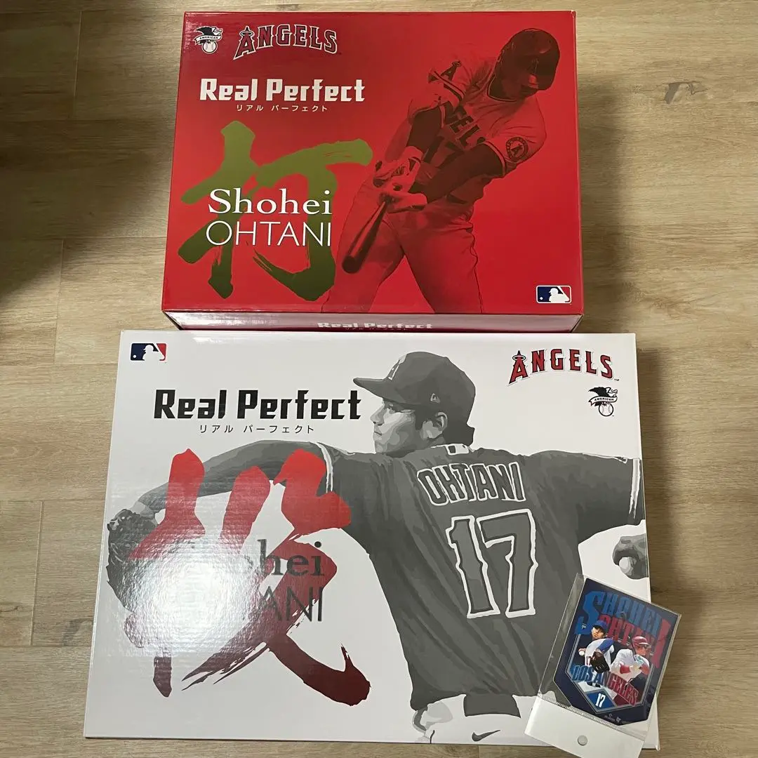 大谷翔平 リアルパーフェクト 投打 フィギュア 2体セット ステッカー付き リアルパーフェクトシリーズ 大谷翔平プレミアムフィギュア Vol