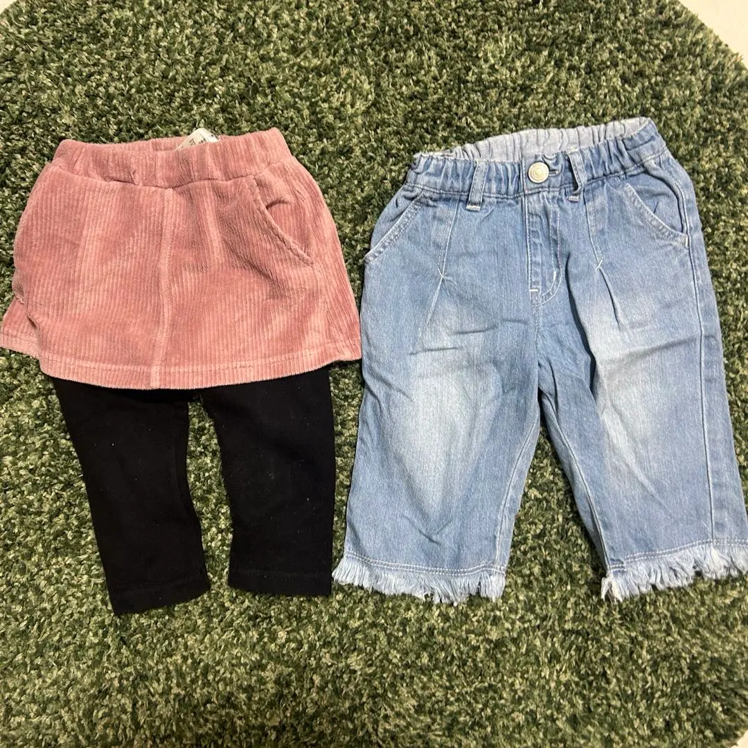 裙子和牛仔褲套裝 80cm 的縮圖