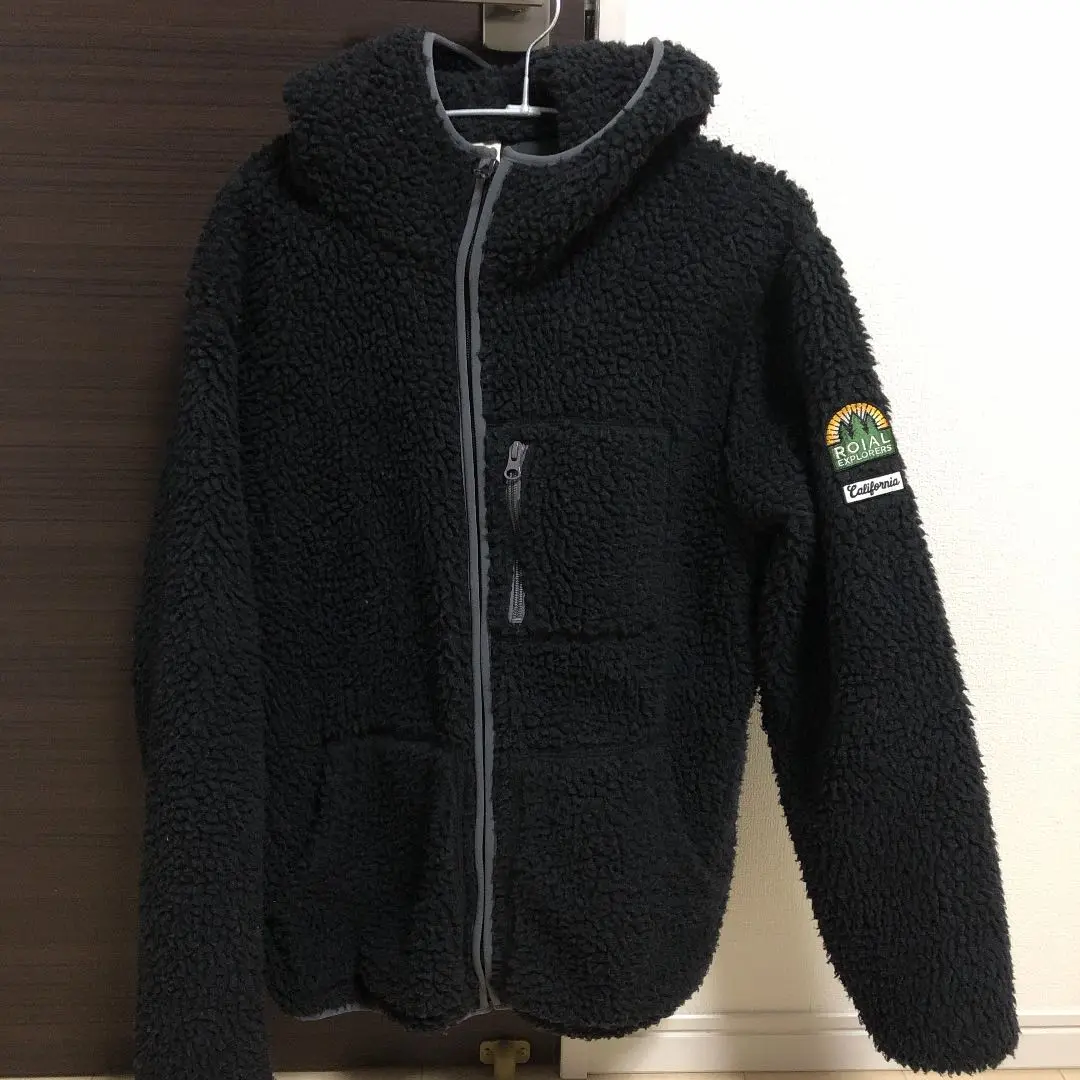 新品未使用　定価19740円　ROIAL ブルゾン　L 中古・古着通販】ROTOL (ロトル) 総柄ボアブルゾン フーディ
