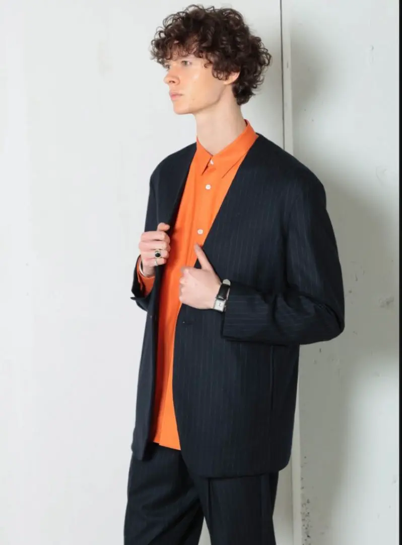 M-PREMIER COUTURE♡ツイード　ノーカラージャケット 販売 中ファッション - M-PREMIER COUTURE♡ツイード ノーカラー