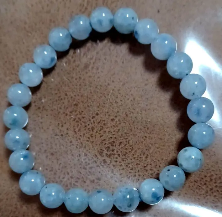 Thumbnail of Dumortierite in Quartz Bracelet