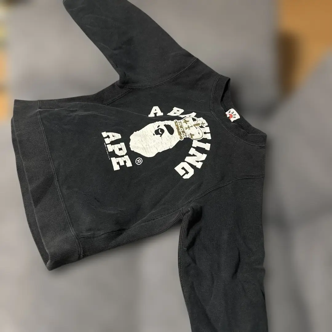 ア　ベイシング　エイプ　キッズ　迷彩柄 トレーナー 120cm A BATHING APE 子ども用トレーナー（柄：迷彩）｜子ども服