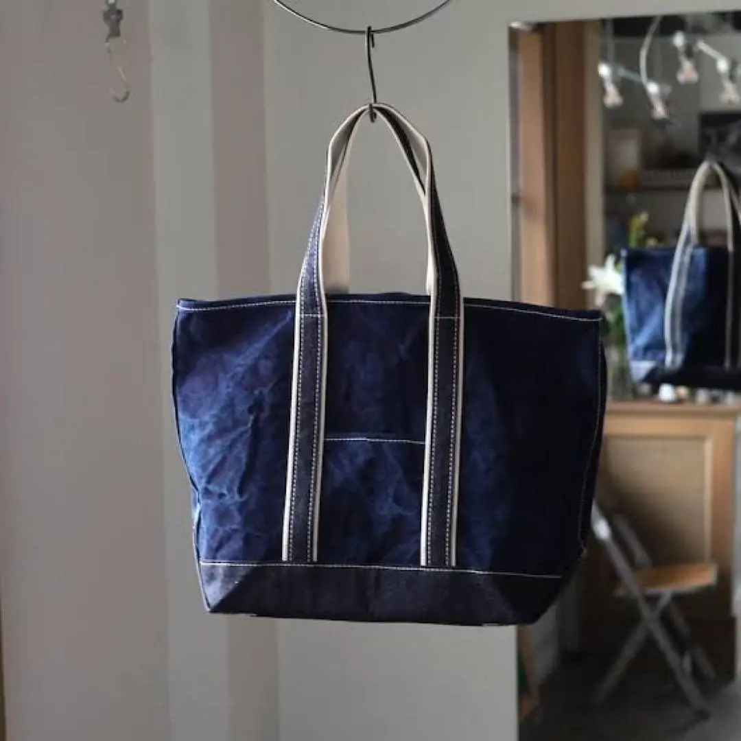 最終値下　Outil SAC COLMAR L インディゴキャンバストート outil ウティー : SAC COLMAR インディゴキャンバストート L