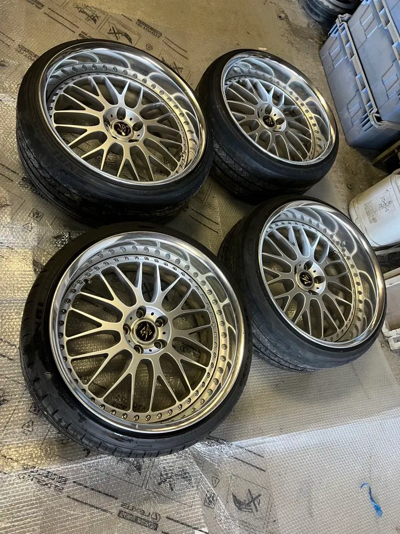 希少 work VS MX 19インチ ワーク VS XX 8.5j 19インチ フルリバース ライトグレイッシュ