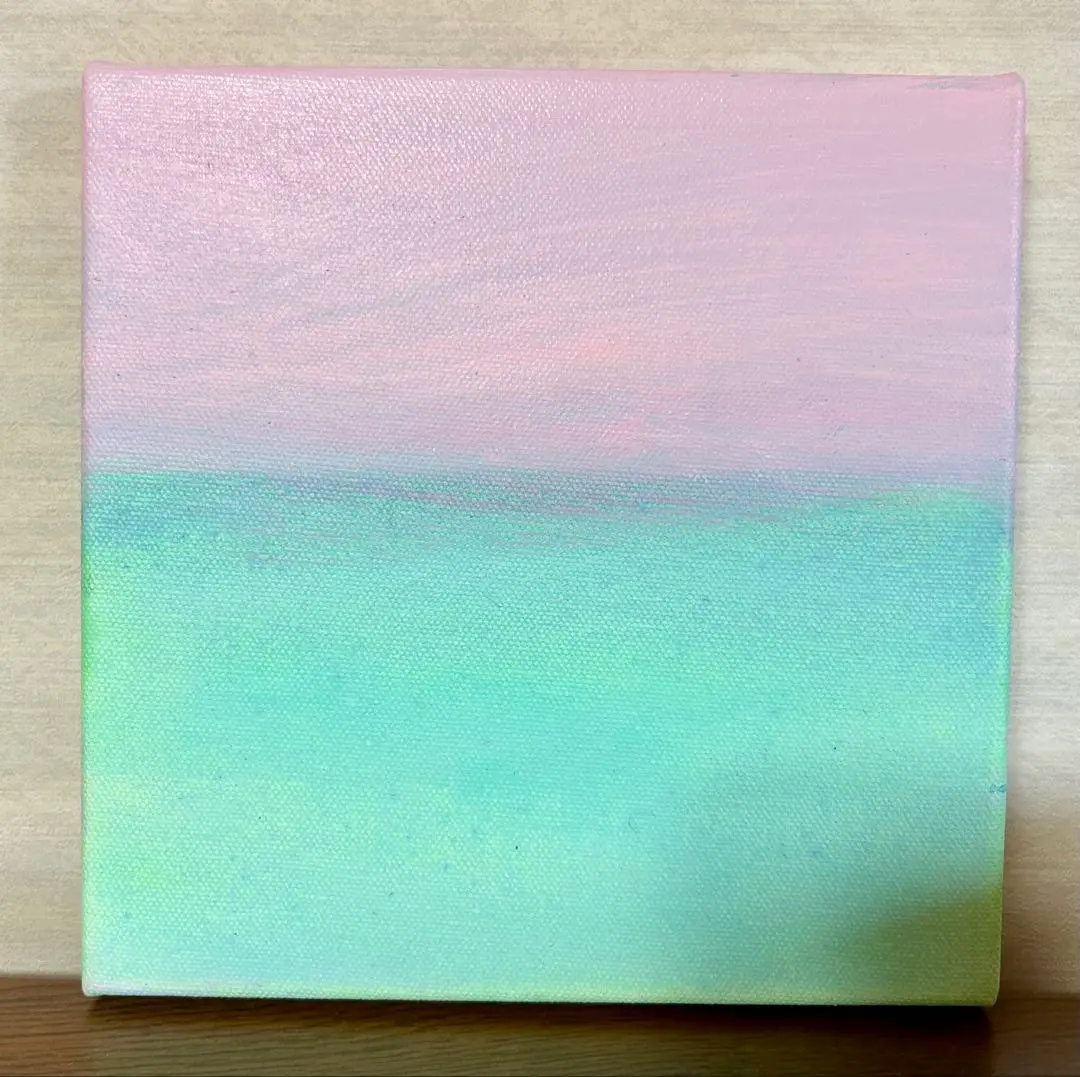 最終価格】山崎美弥子さん絵画「OCEAN AND SKY」150×150 - メルカリ