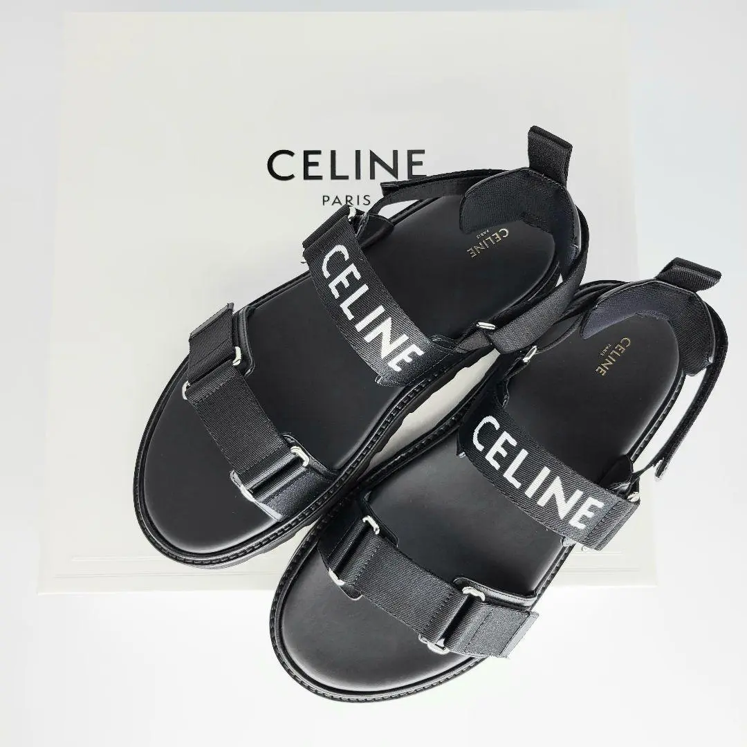 CELINE セリーヌ サンダル 黒 42(26cm位) 4601825J0045 CELINE セリーヌ サンダル 黒 42(26cm位) 4601825J0045 (CELINE
