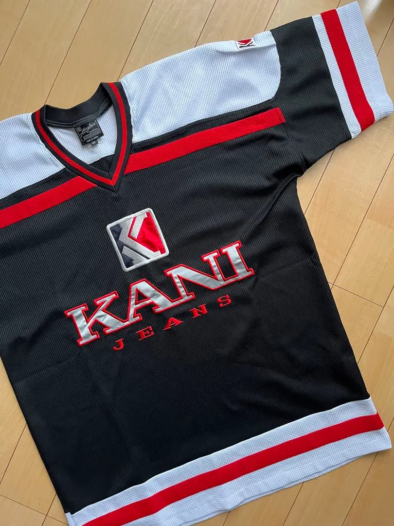 貴重 23 KARL KANI カールカナイ ゲームシャツ XXLサイズ カールカナイ KARL KANI ゲームシャツ B系 90s y2k デカロゴ