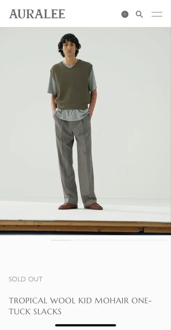 【auralee】TROPICAL WOOL KID MOHAIR ONE-TU ASK availability First)AURALEE TROPICAL WOOL KID MOHAIR ONE