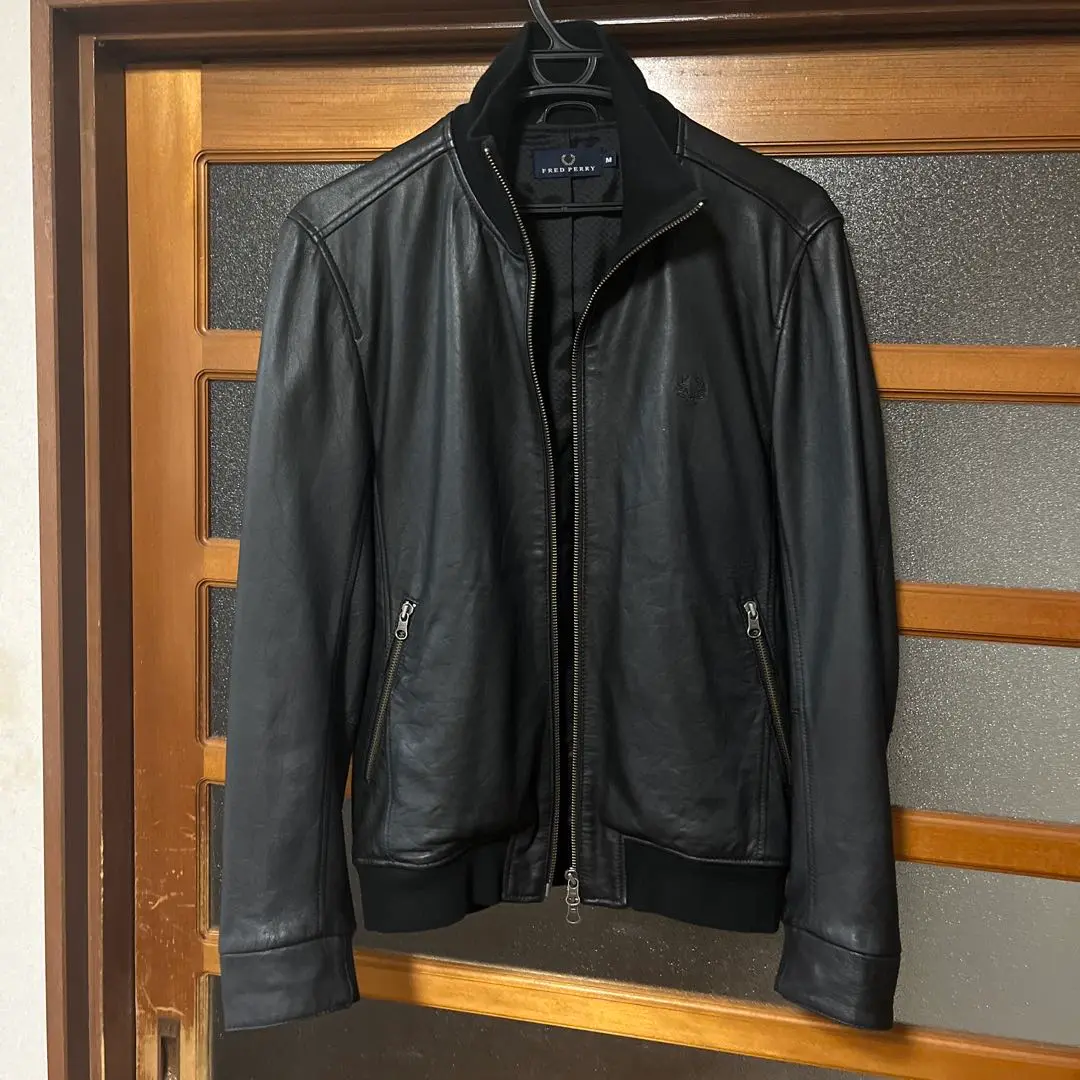 FRED PERRY ブラック レザージャケット M 2025年最新】Fred Perry メンズ レザージャケット・ライダースの