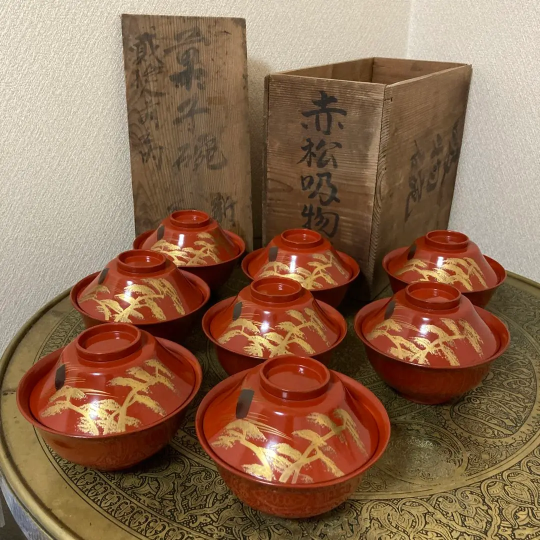 315 美品良好 東海道五十三次図蒔絵 特選越前塗作家 吸物椀５客木製/輪島塗 2025年最新】越前塗 蒔絵 吸物椀の人気アイテム - メルカリ