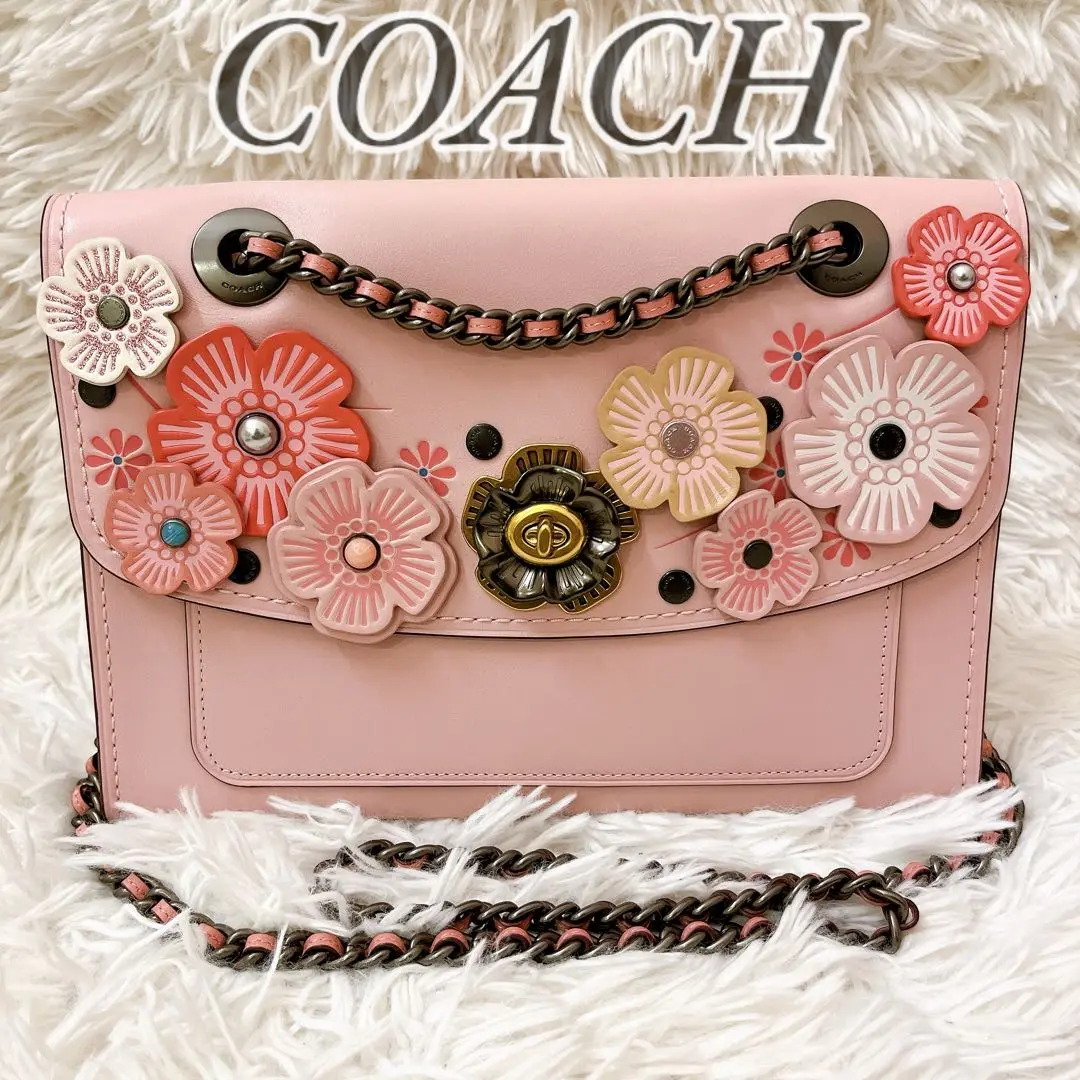 希少 美品 限定 COACH コーチ カメラバッグ ウィズ サクラ