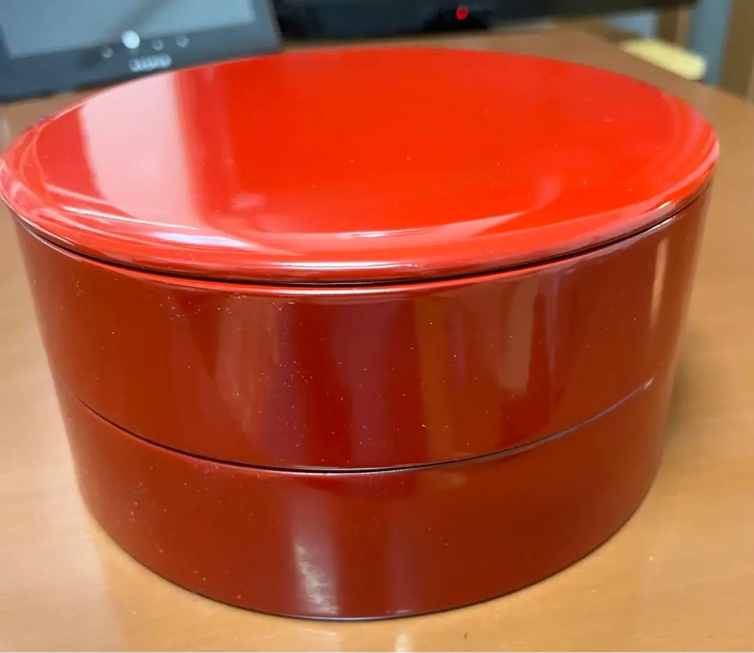 伝統工芸　川連漆器　丸重箱 伝統工芸 川連漆器 丸重箱