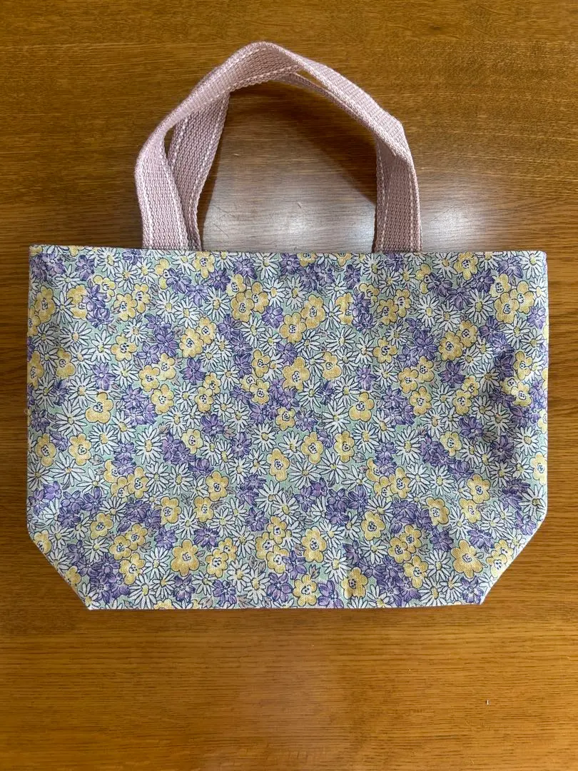 Thumbnail of Floral Pattern Mini Tote Bag with Lining