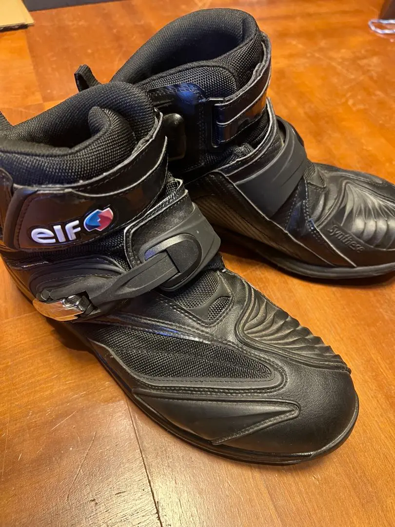 elf エルフ　バイク用ブーツ 黒 エルフシューズ | elf footwear