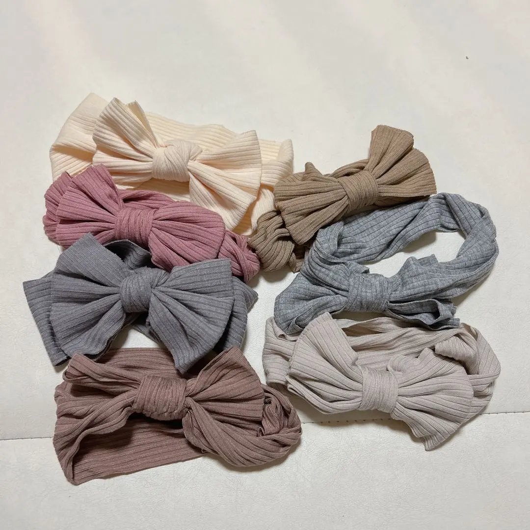 附蝴蝶結髮帶 組合販售 的縮圖