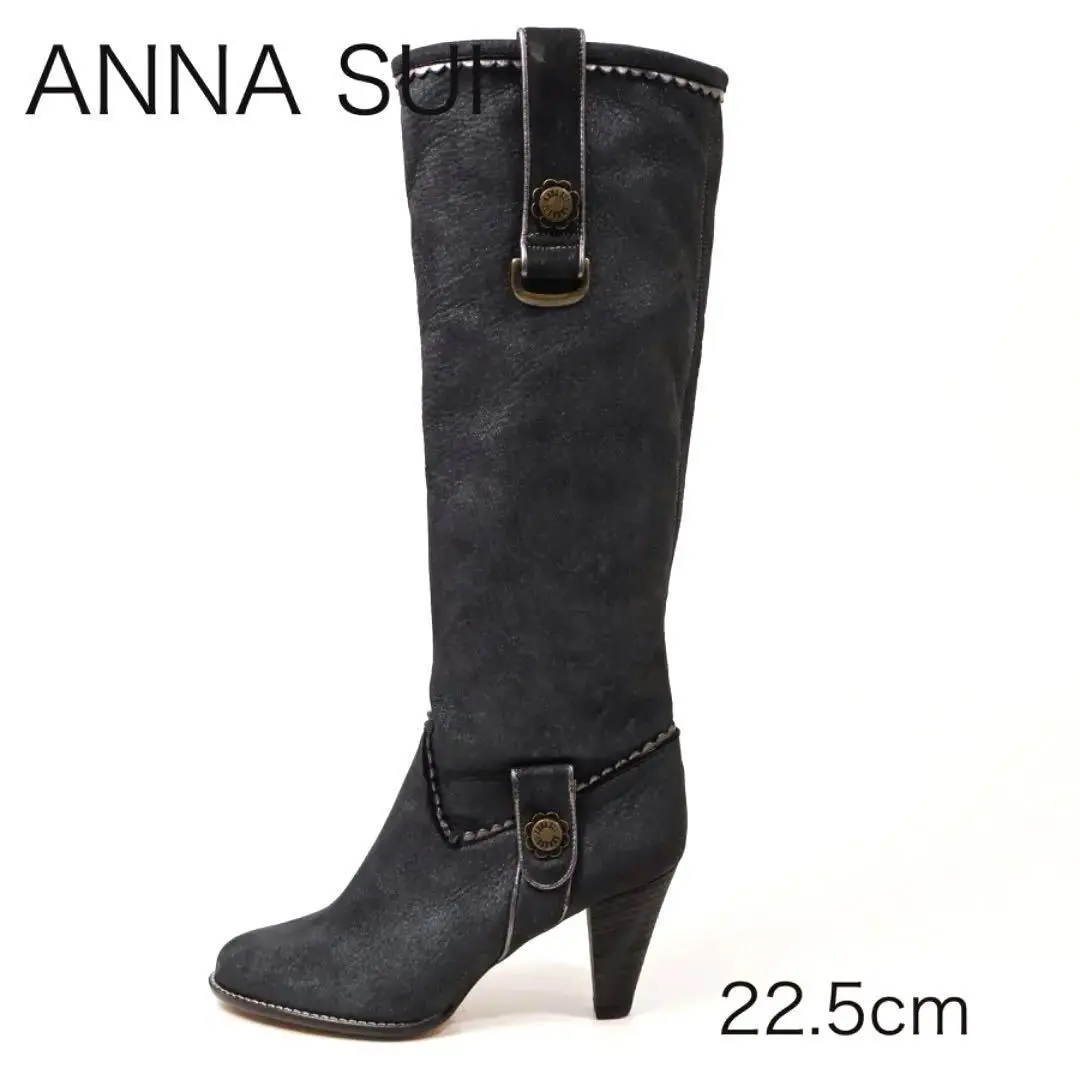 Thumbnail of E5153-4 ◾️ Anna Sui Belt & Glitter Long Boots
