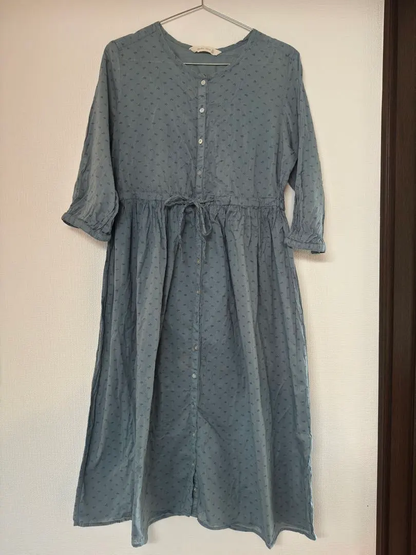 Thumbnail of Studio Clip Light Blue 3/4 Sleeve Shirt Dress