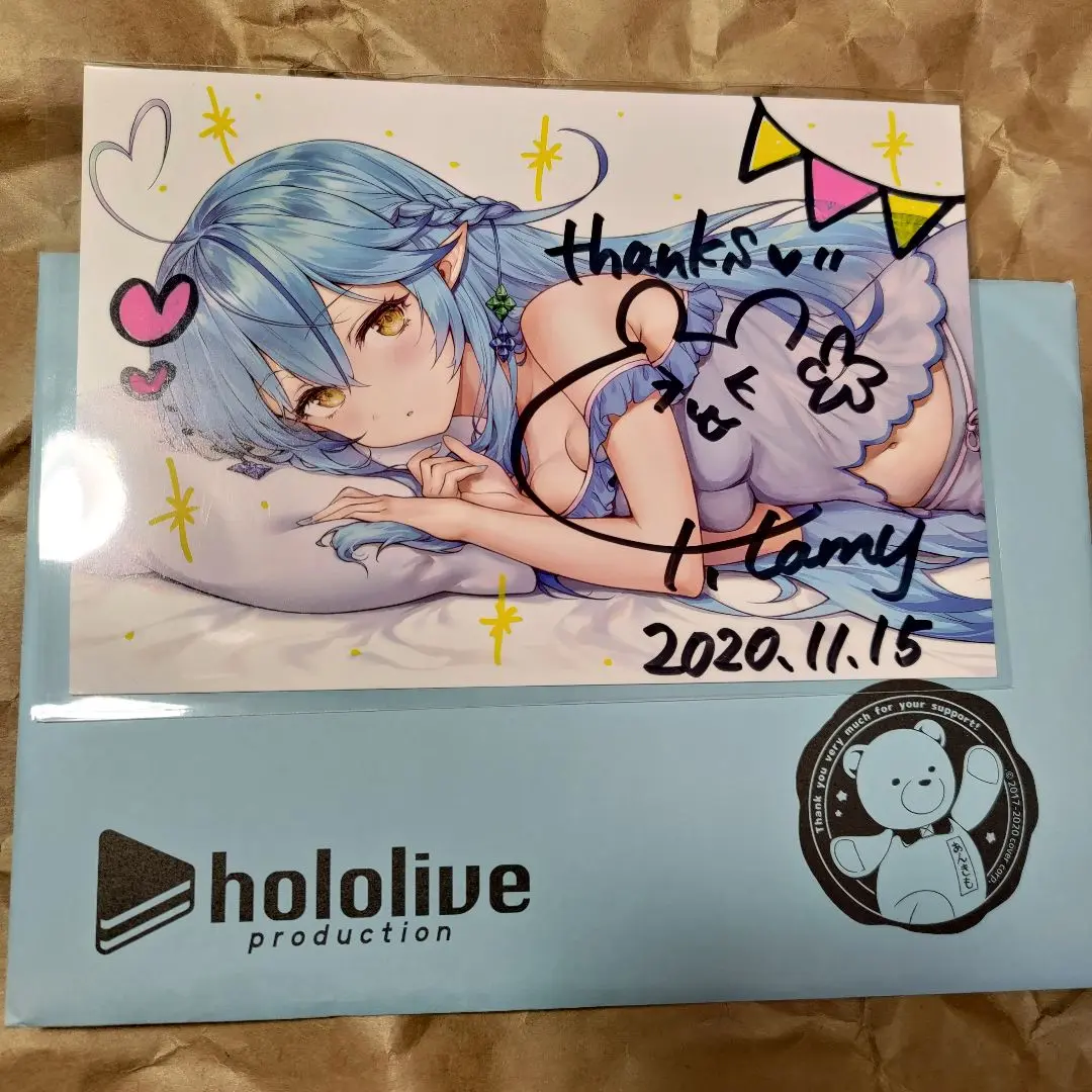 雪花ラミィ 誕生日記念 2020 セット 直筆　ポストカード　抱き枕カバー 雪花ラミィ 誕生日記念ボイス2020 - ホロライブプロダクション