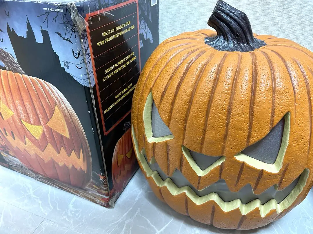 【ハロウィン】パンプキン ジャックオーランタン 置物 コストコ 最後のお一つ！ハロウィン パンプキングリーター 高さ 61センチ