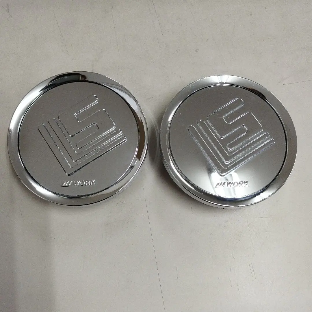 ★即決 送料無料★ B380 work LS センターキャップ 70mm 4個セット : WORK VS センターキャップ4枚 (ブラック・W