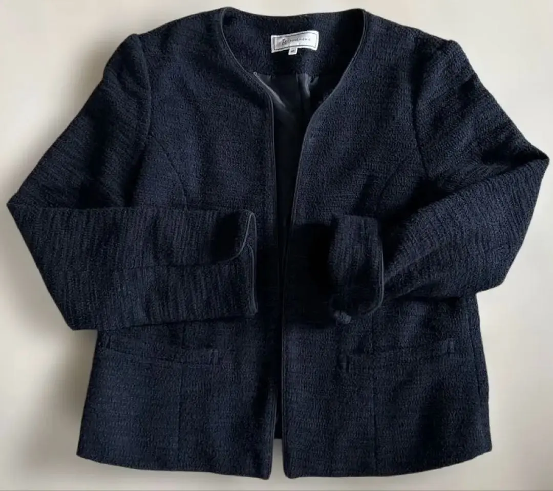 Thumbnail of ROPE PICNIC Collarless Jacket, Graduation Ceremony, Navy, Size 40