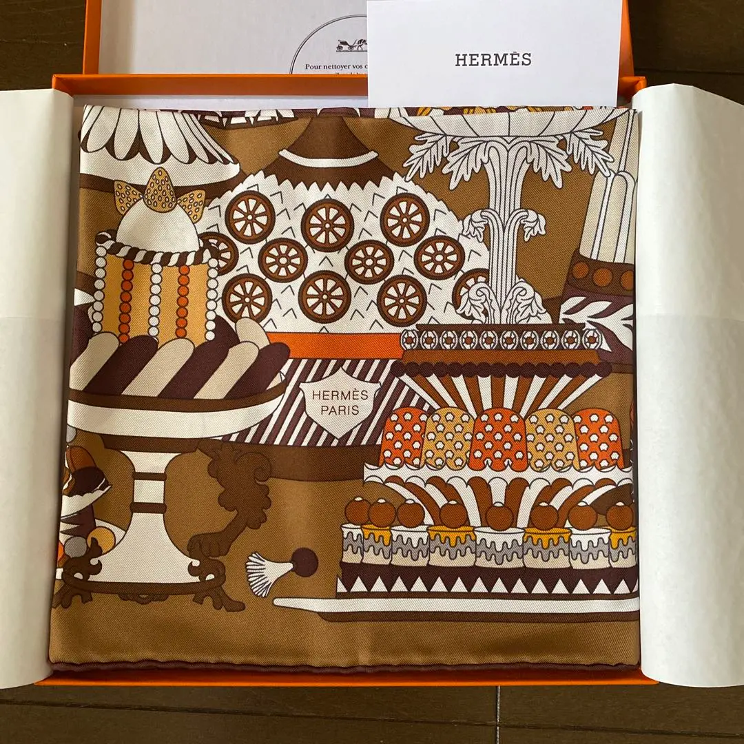 楽天市場】エルメス HERMES カレ90 パティスリーフランセーズ