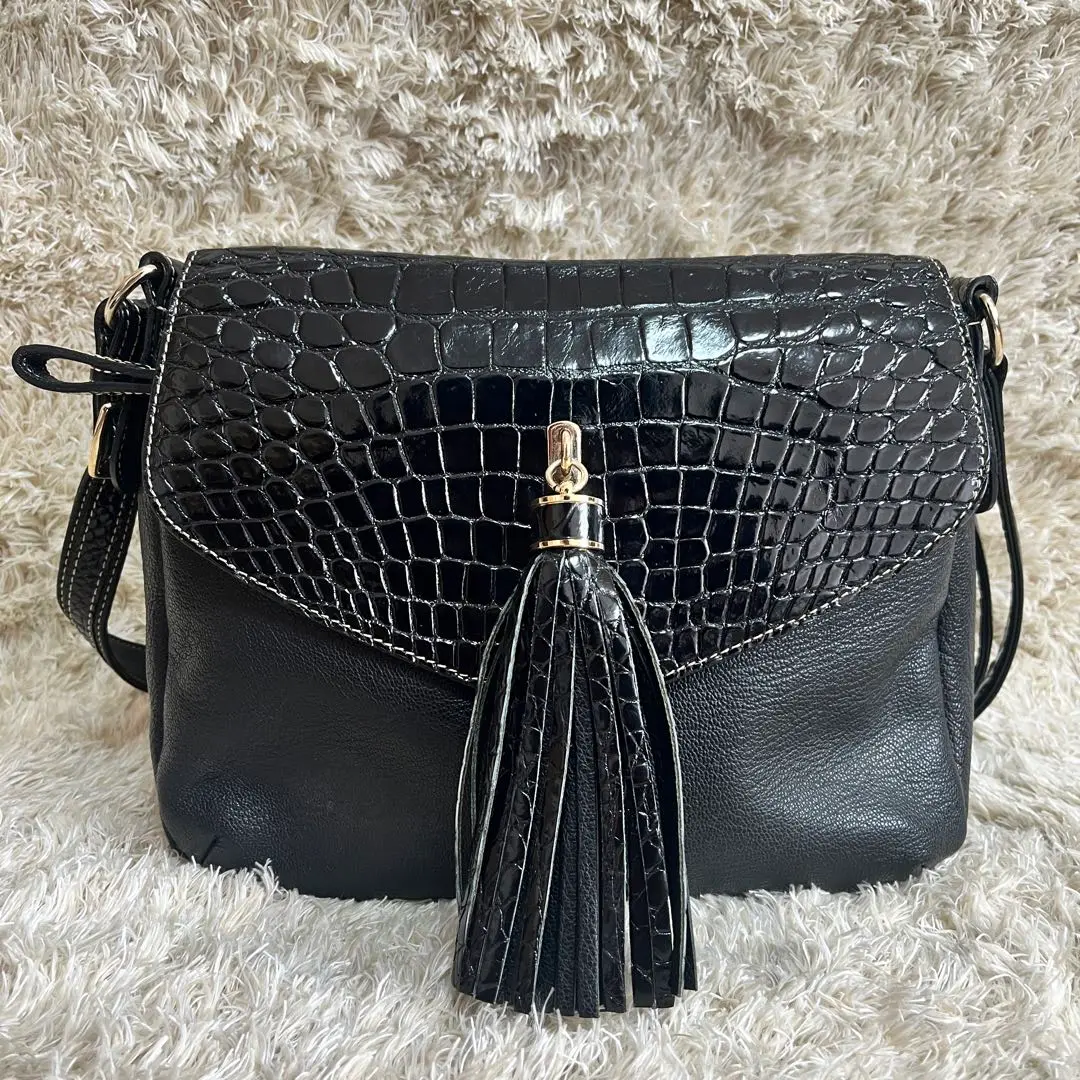 GARBO ガルボ　JRA公認 クロコダイル ハンドバッグ GARBO ガルボ 2WAYバッグ 美品 レッド クロコダイル JRAタグ