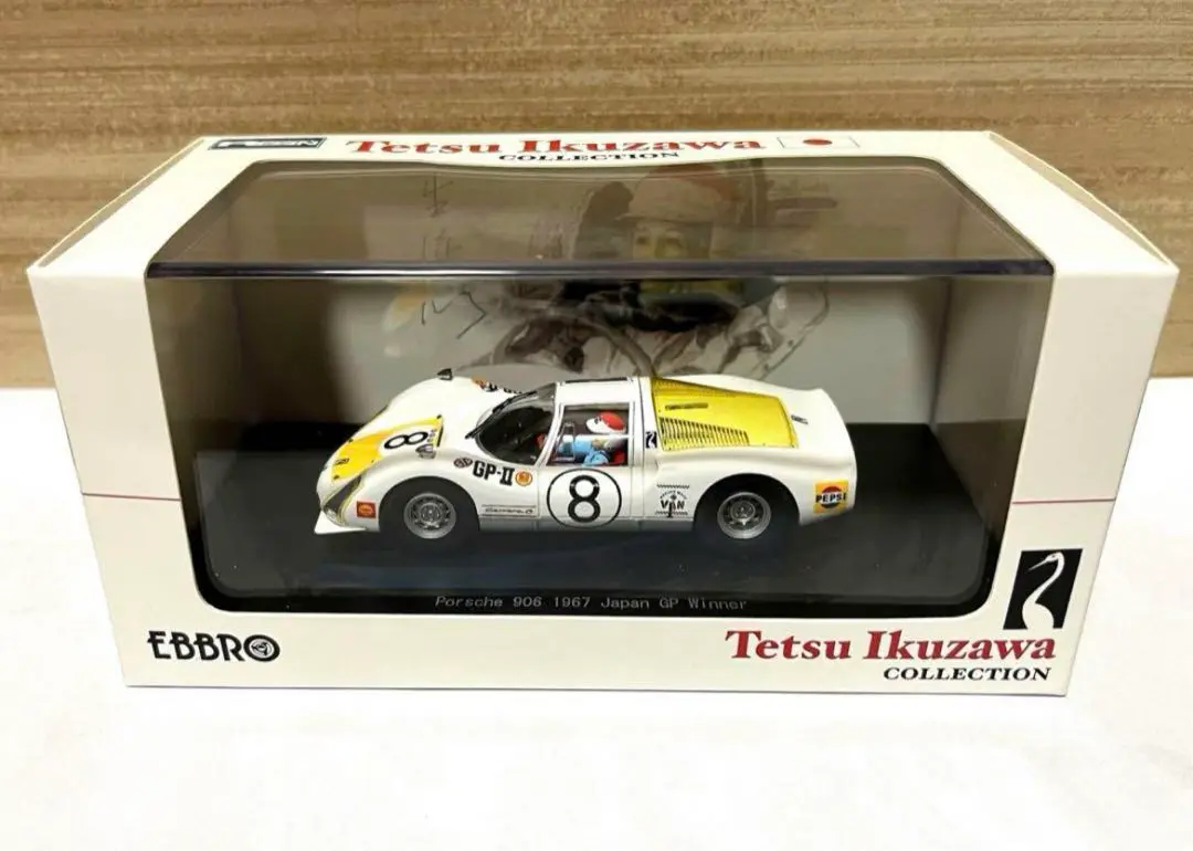 ミニカー EBBRO Porsche 906 Amazon | エブロ 1/43 ポルシェ906 日本GP 1968 ホワイト 完成品